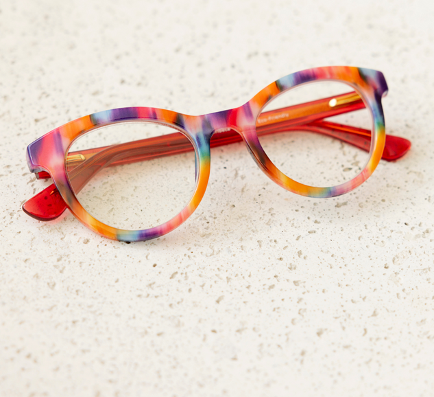 Colorful cat eye reading glasses