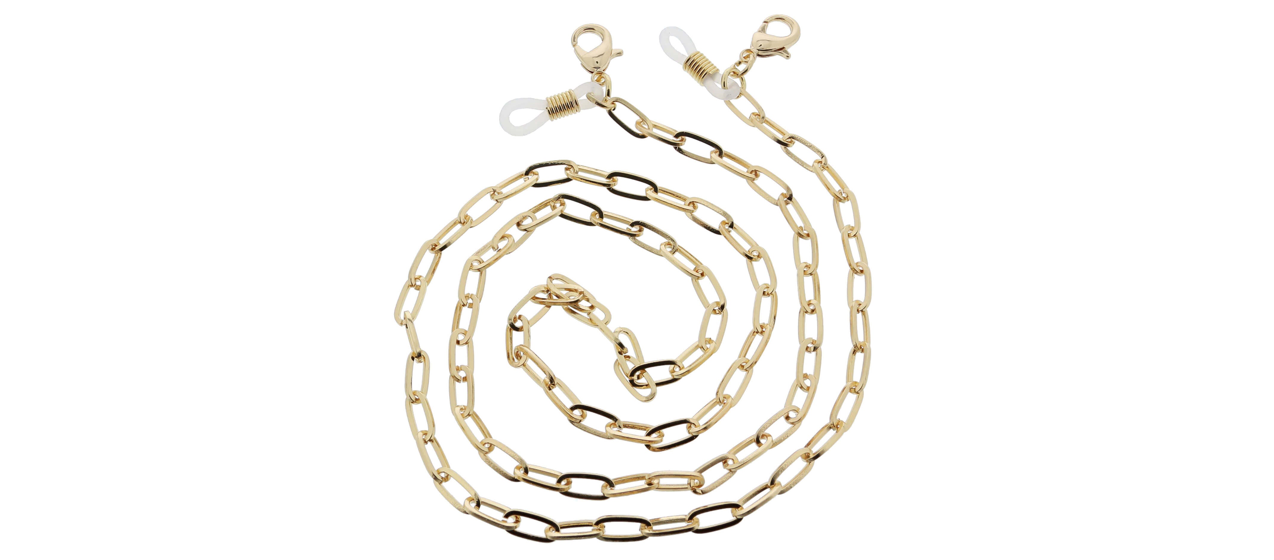 BMBE Triple Layer Pad Lock Chain for Girls & Women Gold Chain